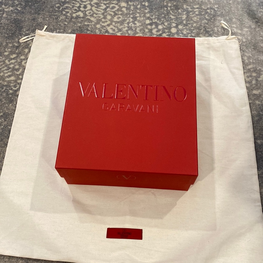 VALENTINO GARAVANI LARGE BOX AND HUGE CANVAS DUST BAG
